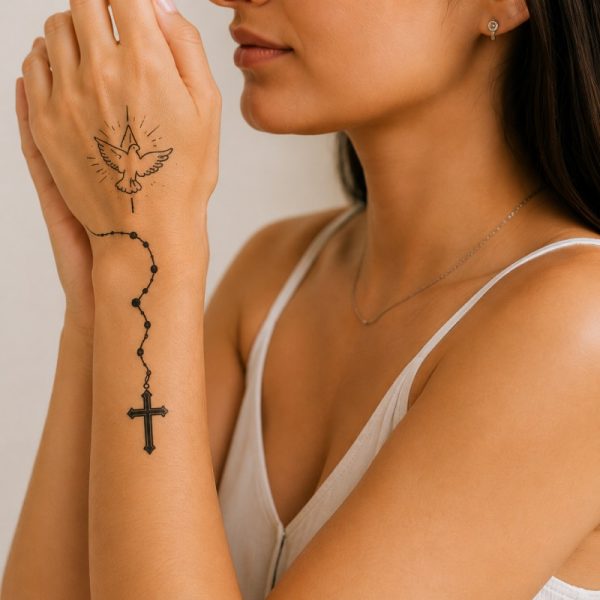 Tatuagens religiosas unem fé, delicadeza e expressão pessoal - PromoKits