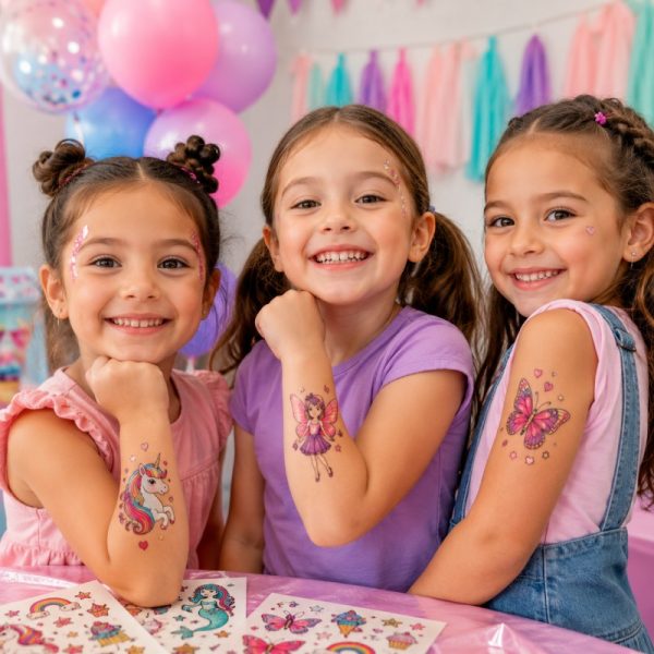 Tatuagens temporárias infantis deixam festas ainda mais divertidas - PromoKits